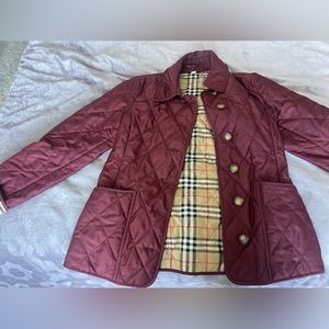 Burberry coat. Worn a few times. Like new